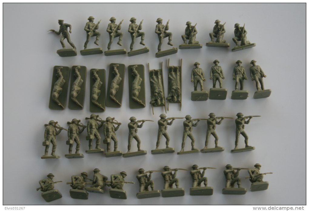 Airfix WW2 British Infantery, Scale HO/OO, Vintage - Figurines