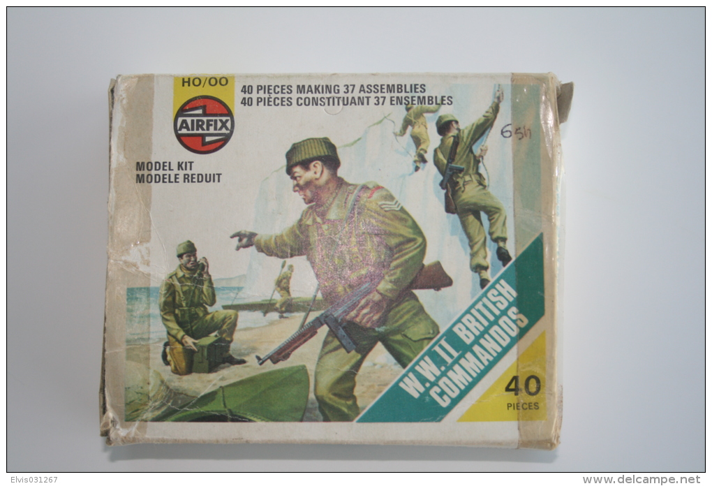 Airfix WW2 British Commandos, Scale HO/OO, Vintage - Figurines