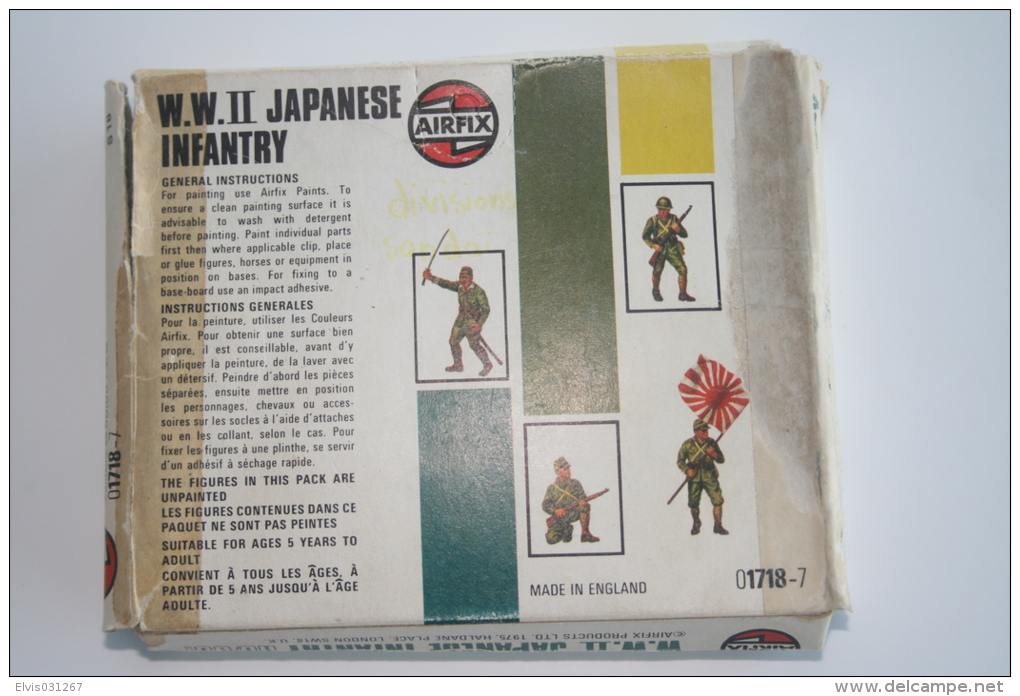 Airfix WW2 Japanese Infantery, Scale HO/OO, Vintage - Figurines