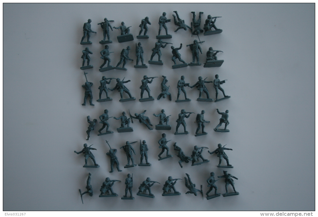 Airfix WW2 German Troops ???, 48 Pc, Scale HO/OO, Vintage - Figurines