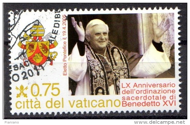 PIA - VAT : 2011 : 60° Dell´ Ordinazione Sacerdotale Di Papa Beneddto XVI  - (SAS  1554-57) - Used Stamps
