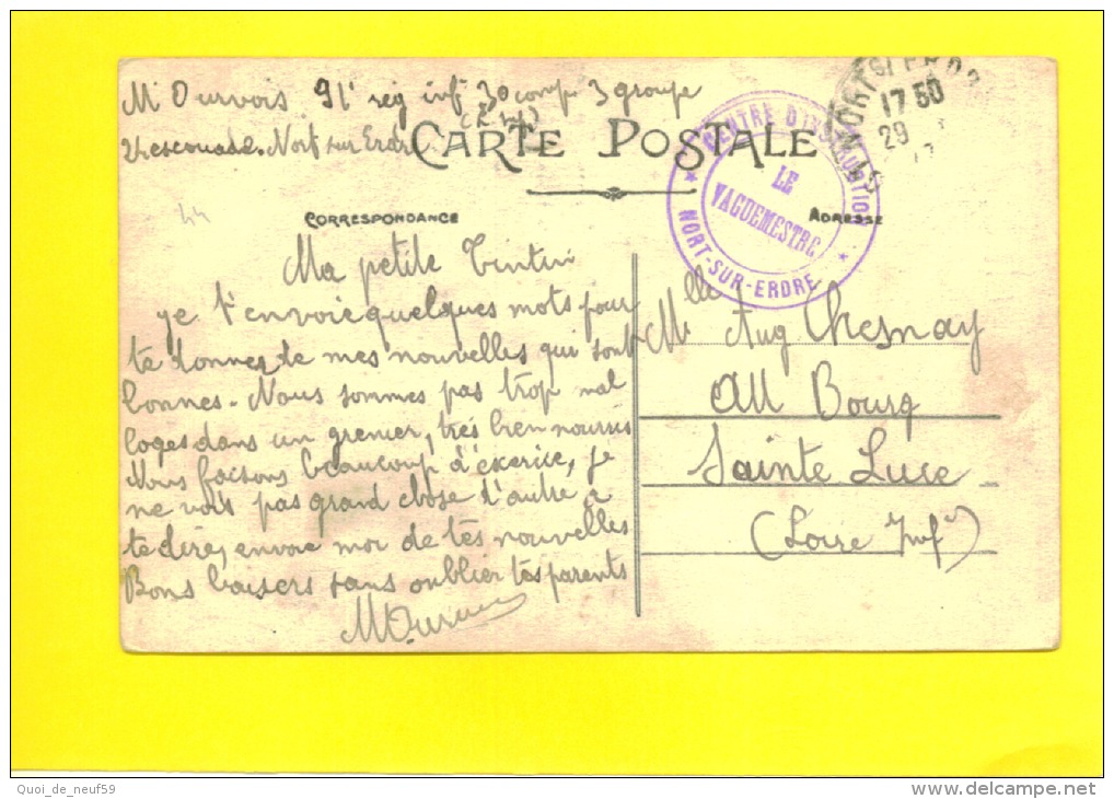 EB 4401 TOP RARE UN BONJOUR DE NORT SUR ERDRE   CARTES POSTALES LA RUE DES HALLES ET LE PONT ST GEORGES OBLI VAGUEMESTRE - Nort Sur Erdre