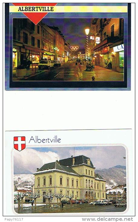 CPM 73 *ALBERVILLE *  1 Lot 2 Cpm  L'hotel De Ville  Rue  Animee - Albertville