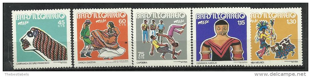 BRASIL  **  LOTE 1972    996/1000 - Unused Stamps