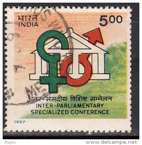 India Used 1996, Specialized Conference On Partnership Of Men & Women In Politics, Sex Symbols, Health   ( Sample Im - Used Stamps