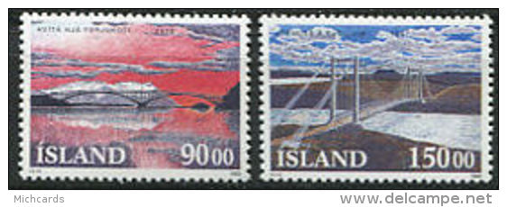 ISLANDE 1993 - Ponts - Neuf ** Sans Charniere (Yvert 735/36) - Ongebruikt