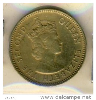 PIECE MONNAIE HONG KONG # 10 CENTS 1956 # ELISABETH II # - Hong Kong