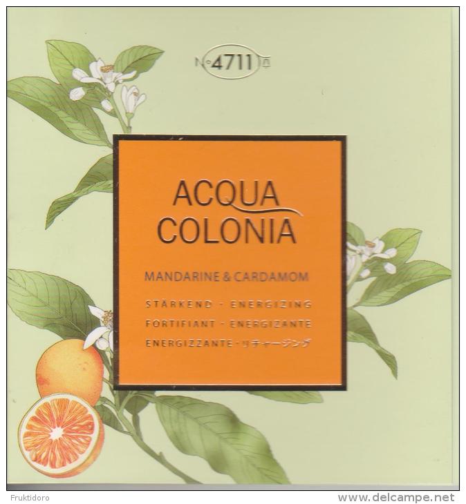 Perfume - Acqua Colonia - 4711 - Mandarine & Cardamom - Spray - Campioncini Di Profumo (testers)