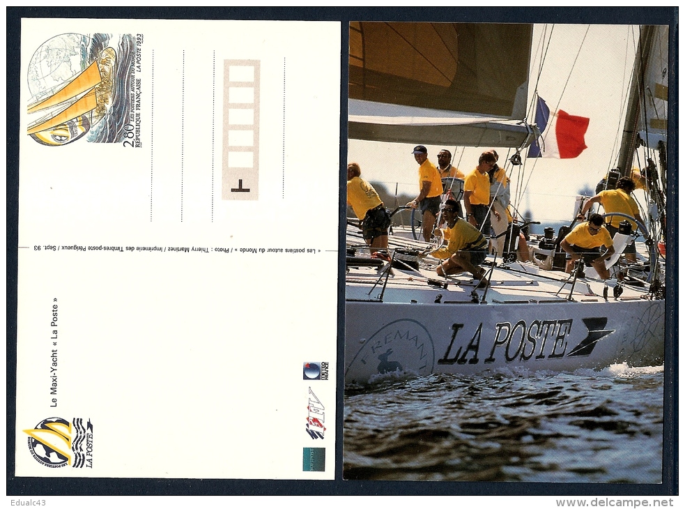 ENTIER POSTAL 2831-CP1 - Le Maxi-yacht - Les Postiers Autour Du Monde 2.80 Fr - NEUF - - Postales Tipos Y (antes De 1995)