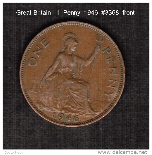 GREAT BRITAIN    1  PENNY   1946  (KM # 845) - D. 1 Penny