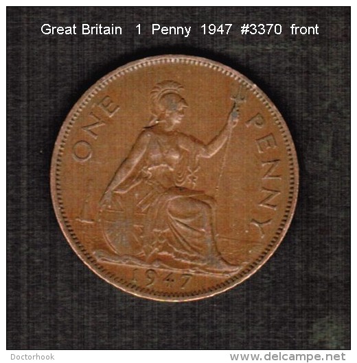 GREAT BRITAIN    1  PENNY   1947  (KM # 845) - D. 1 Penny