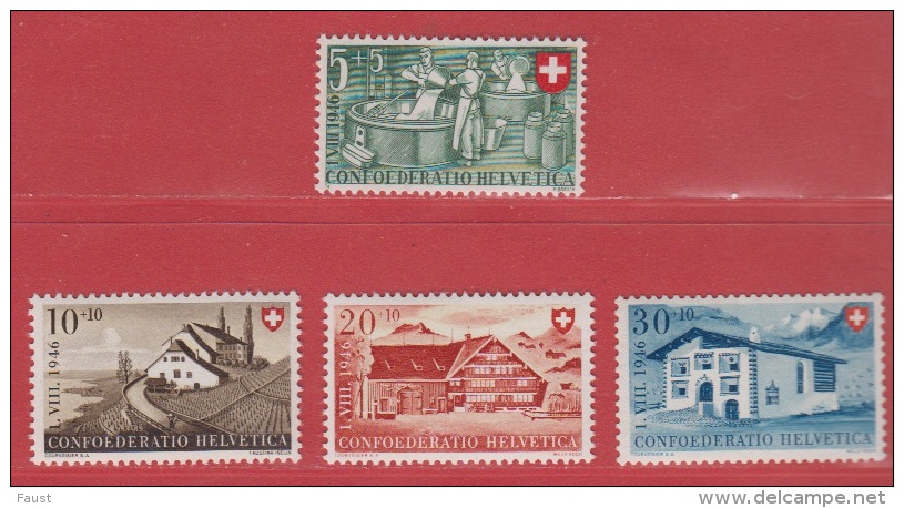 1946 ** (sans Charn., MNH, Postfrish)   Yv. 428/31  Mi. 471/4  Zum. 30/3 - Unused Stamps