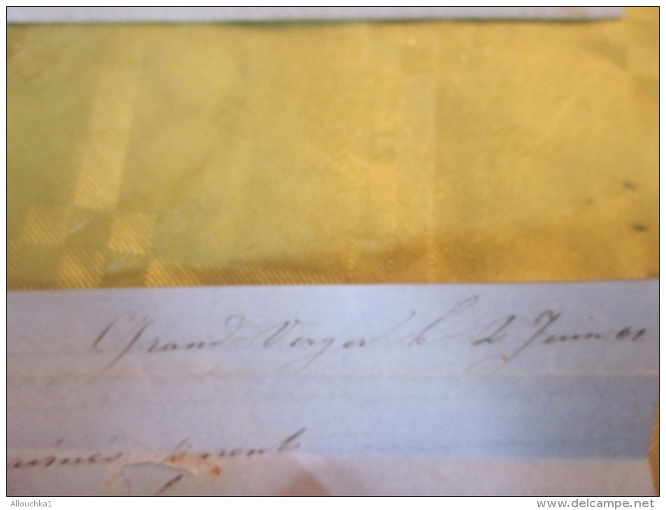 3 juin 1861 Lettre (mignonnette) + courrier de Grand Verger Suisse Helvetia -- cachet à date au verso  Payerne