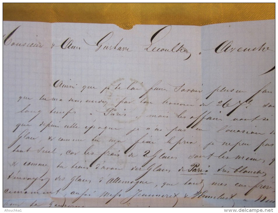 9 Déc 1861 Lettre (mignonnette)+Courrier De LOCLE  Suisse Helvetia-Pr Lamineur à Avenche (Taxe ) - Lettres & Documents