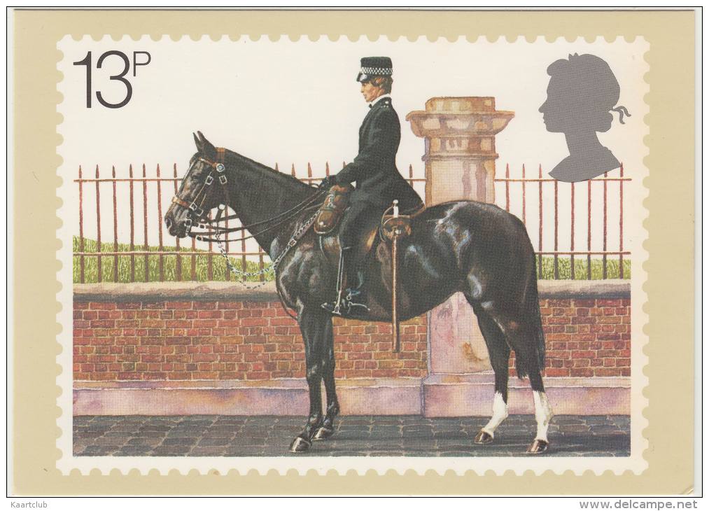 Policewoman On Horseback - England - Police (A Post Office Picture Card) - Politie-Rijkswacht