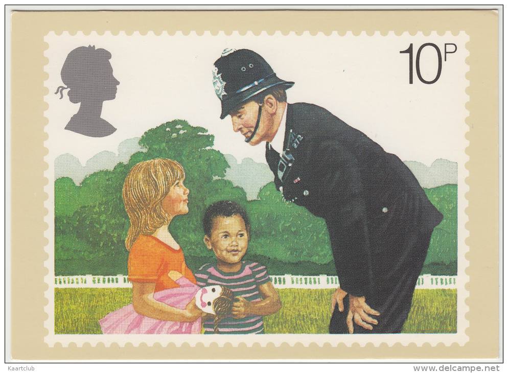 Police Constable On His Beat -  England - Police (A Post Office Picture Card) - Politie-Rijkswacht