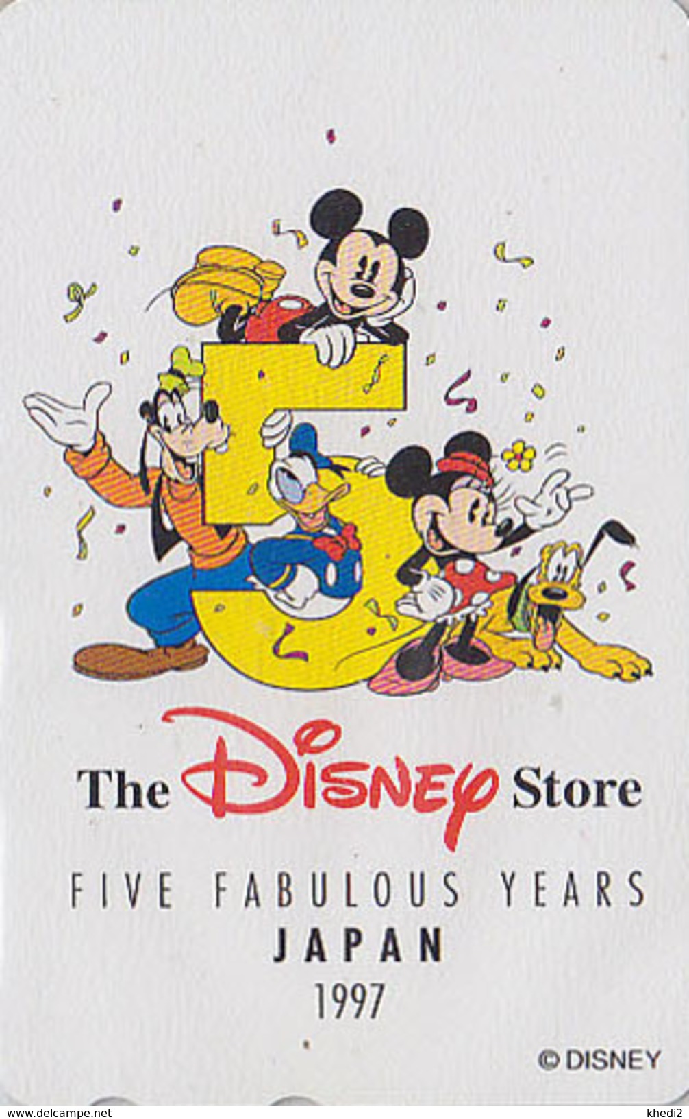 Télécarte NEUVE Japon / 110-186785 - DISNEY STORE - Mickey Minnie Donald - Japan MINT Phonecard Telefonkarte - Disney