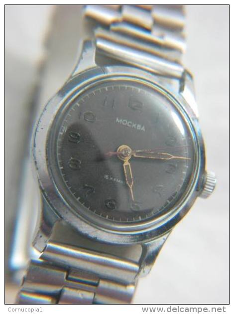 RARE MOSKVA MOSCOW SOVIET 16 JEWELS MEN´S WATCH - Autres & Non Classés