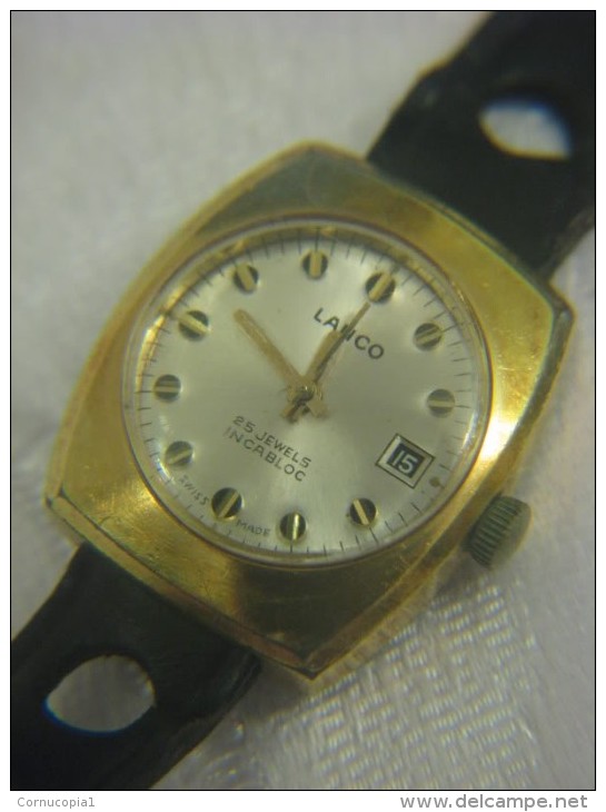 Rare Lanco Ladies Automatic 25j Gold Filled Watch Swiss - Autres & Non Classés