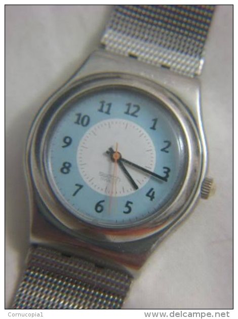 UNUSUAL SWATCH STEEL WATER RESISTANT WATCH 1995 SWISS - Watches: Old