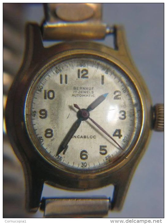 VINTAGE BERNHUF AUTOMATIC LADIES BRACELET WATCH SWISS - Watches: Old