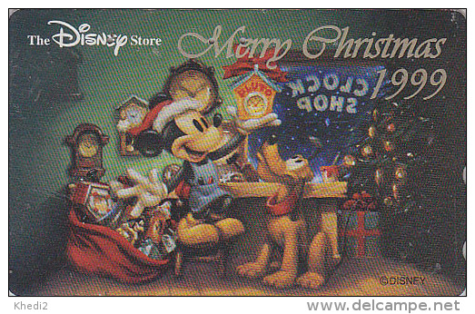 Télécarte JAPON / 110-208151 - DISNEY STORE - NOEL - CHRISTMAS 1999 - JAPAN Free Phonecard - WEIHNACHTEN - Disney