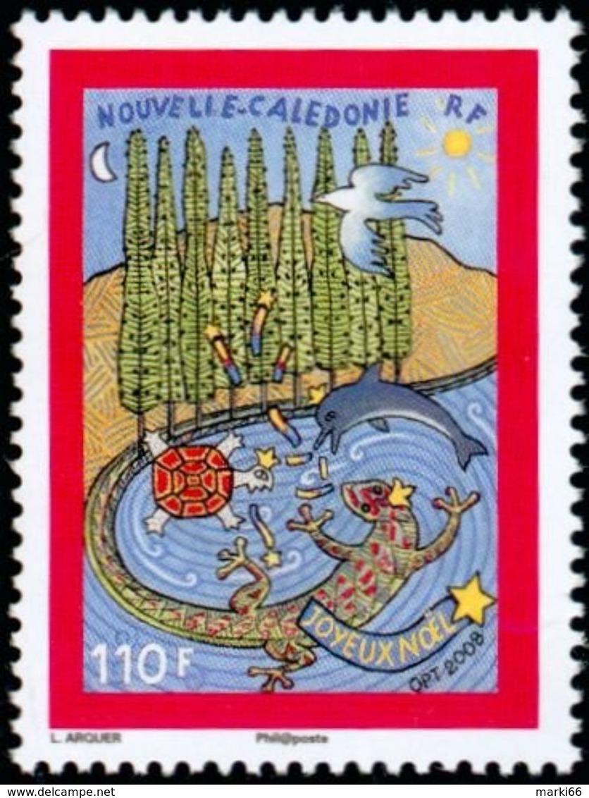 New Caledonia - 2008 - Christmas - Mint Stamp Set - Unused Stamps