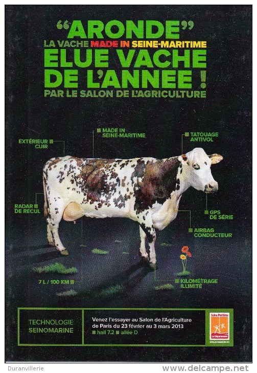 Vache De L'Année 2013 Par Le Salon De L'Agriculture "Aronde" Habite Croix Maré En Seine Maritime, élevage Mathieu Fercoq - Autres & Non Classés