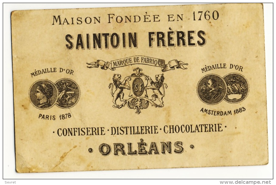 SAINTOIN FRERES à ORLEANS. -  Chromo  Enfants. Deux Plaideurs - Andere & Zonder Classificatie