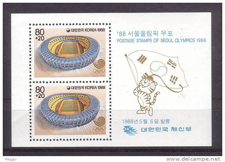 COREE DU SUD    BF 415 * *   Jo 1988  Stades Football Soccer  Fussball - Unused Stamps