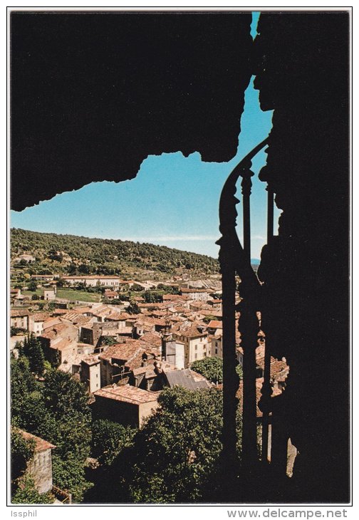 CPM - Cotignac (Var) Vue Du Village Depuis L'intérieur De La Falaise - Cotignac