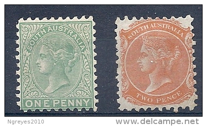 131009218  AUSTRALIA SUR  YVERT  Nº  25/6  */MH - Mint Stamps