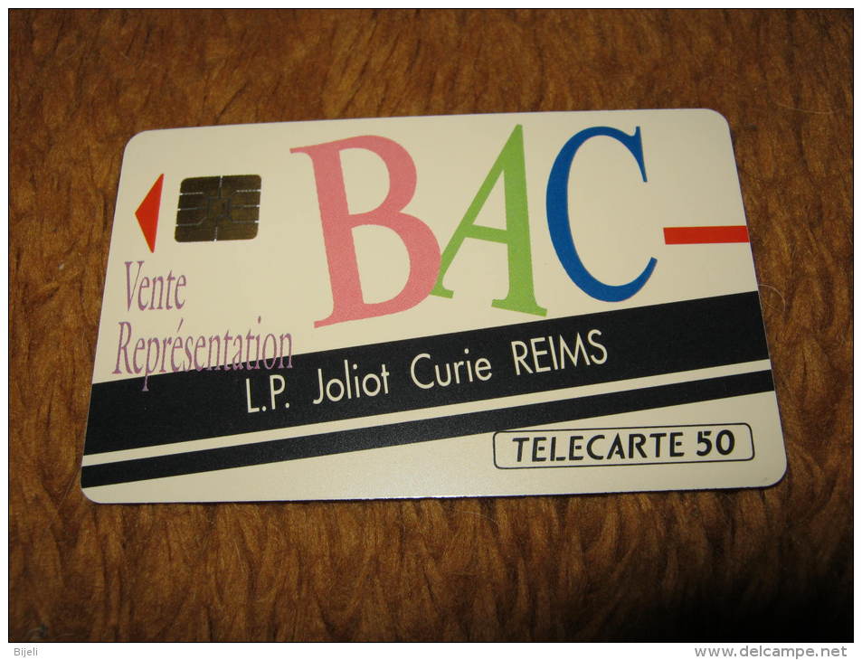 BAC L.P.Joliot Curie Reims, 11000,  03/91. Telecarte Neuve Sans Blister,NE. - 50 Units