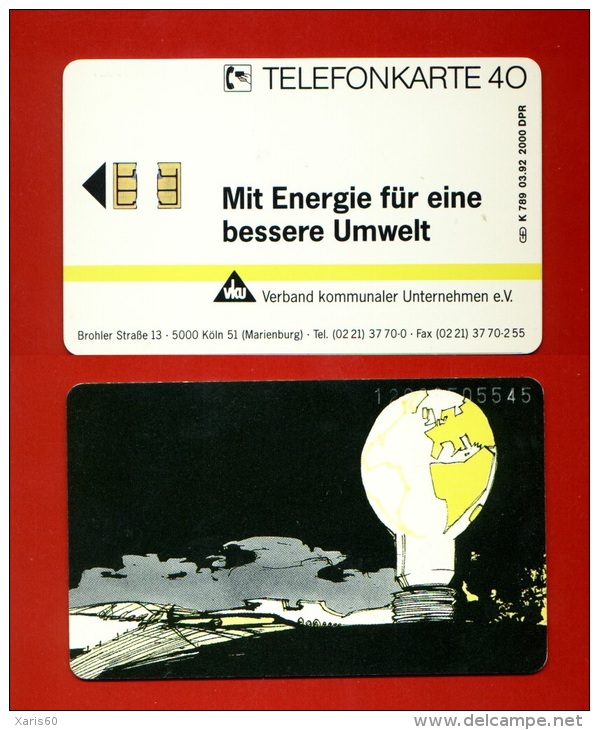 GERMANY: K-789 02/92 "Mit Energie Fur Eine Bessere Umwelt" Used - K-Series : Série Clients