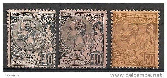 Monaco. 1891. N° 17 Oblit. N° 17-18 Neufs * MH - Autres & Non Classés