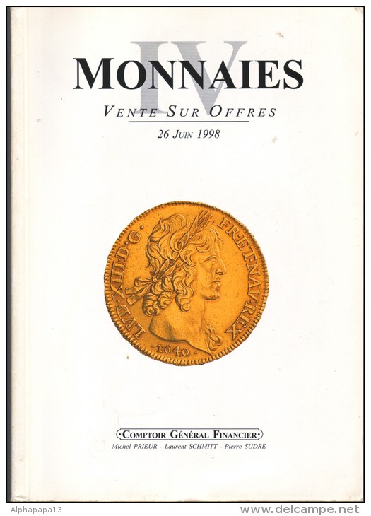 CATALOGUE MONNAIES 4 VSO 26/06/98 CGB - Livres & Logiciels