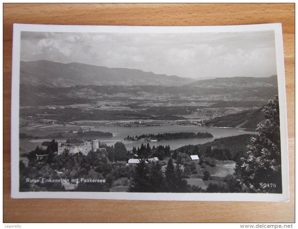 AK FINKENSTEIN Faakersee  1934 //  D*10250 - Faakersee-Orte