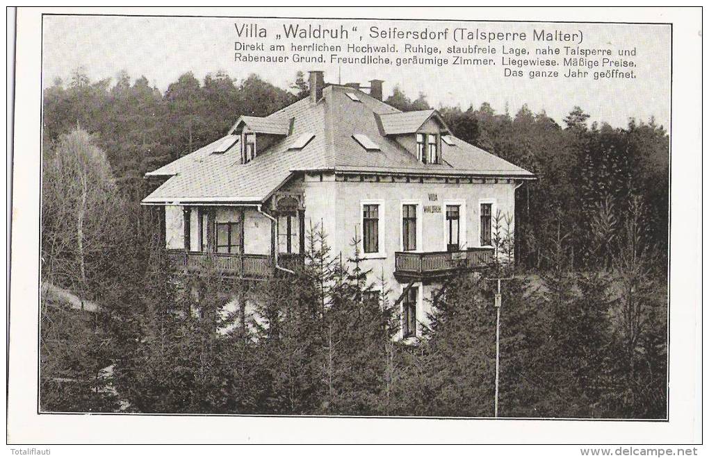 Seifersdorf Dippoldiswalde Villa Waldruh Ungelaufen - Dippoldiswalde