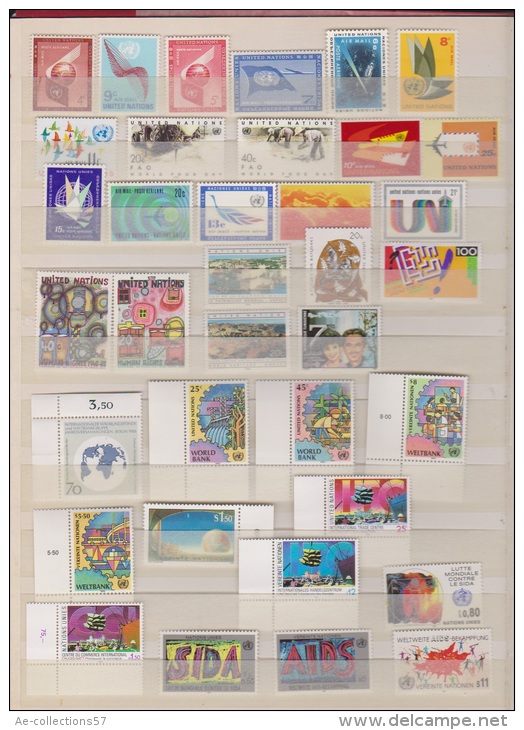 NATIONS UNIES //  Lot De Timbres Neufs ** - Other & Unclassified