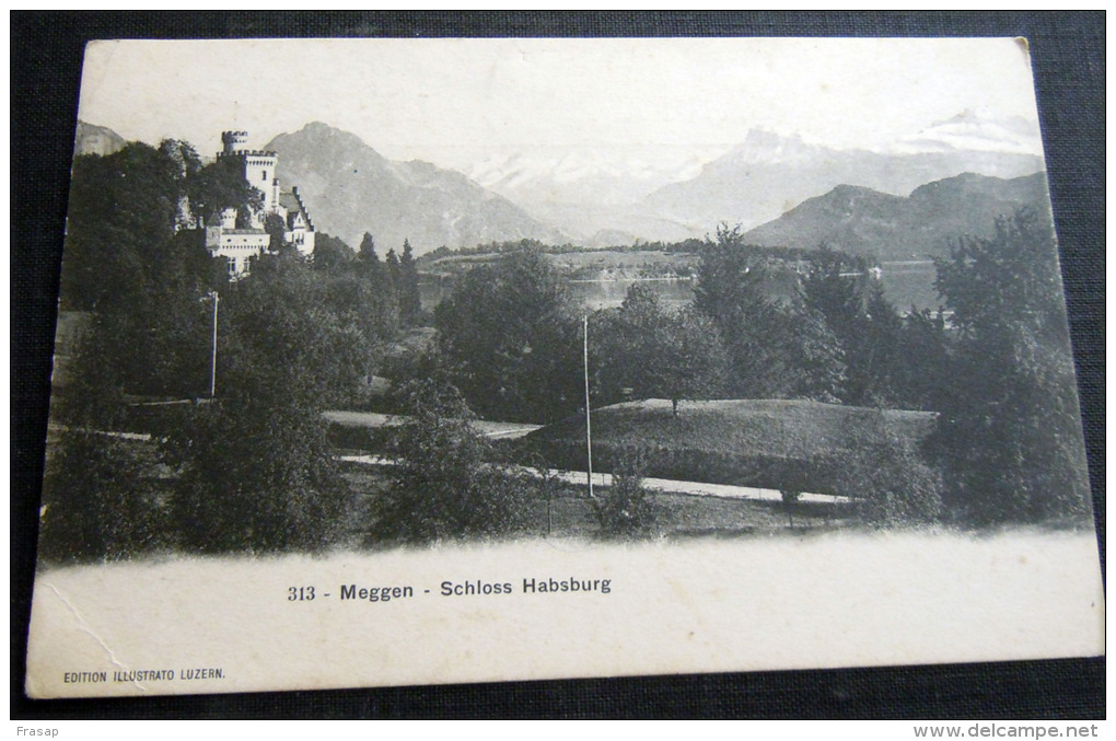 C.P.-C.P.A. KPA. SUISSE -  MEGGEN SCHLOSS HABSBURG 1906 - Meggen