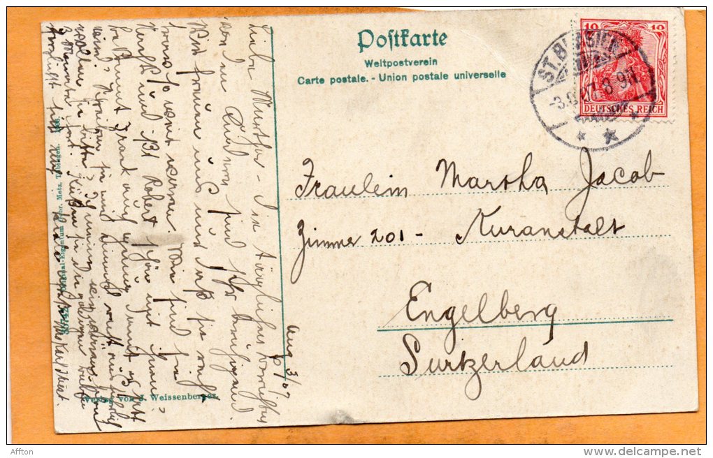 St Blasien 1907 Postcard - St. Blasien