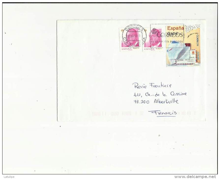 Enveloppe Timbrée Adressé A Mr R  Frontiere A Albertville 73  France - Postage Free