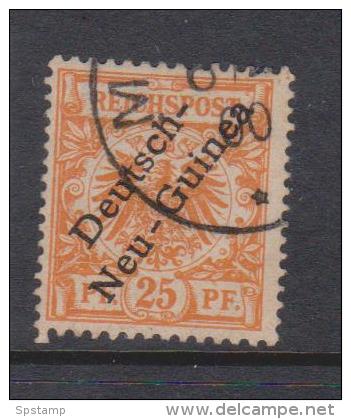 New Guinea German 1897 Overprints 25 Pf Orange FU - German New Guinea