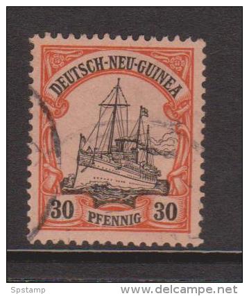 New Guinea German 1901 Kaisers Yacht 30 Pf FU - Nouvelle-Guinée