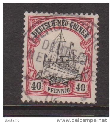 New Guinea German 1901 Kaisers Yacht 40 Pf FU - Duits-Nieuw-Guinea