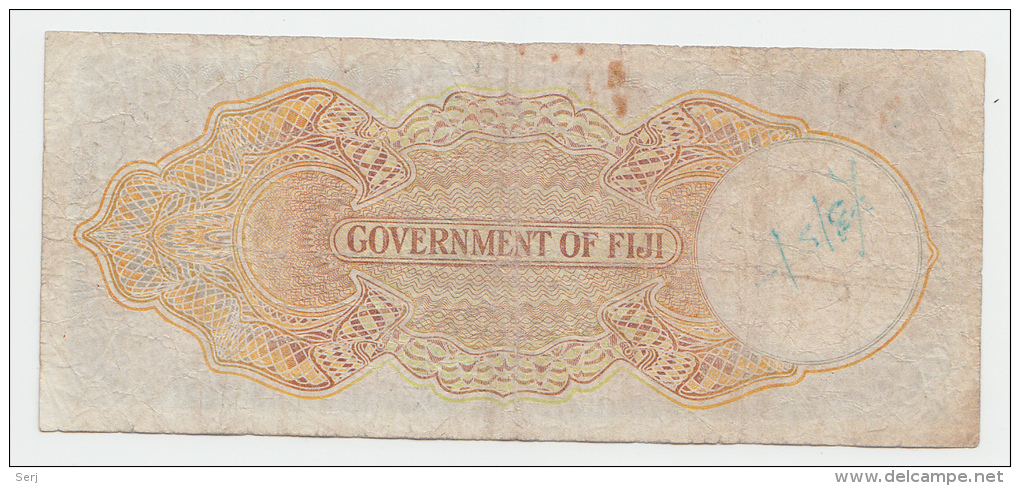 Fiji 5 Shillings 1951 F+ P 37k 37 K - Figi