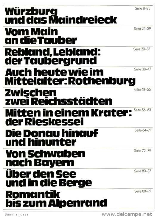 HB Bild-Atlas Bildband  Nr. 1 / 1977 : Romantische Straße - Vom Main An Die Tauber - Von Schwaben Nach Bayern - Reise & Fun