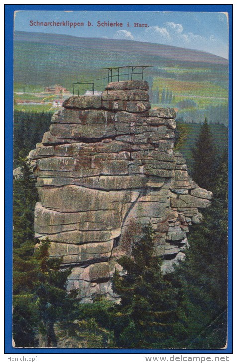 Deutschland; Harz; Schnarcherklippen B Schirke - Schierke