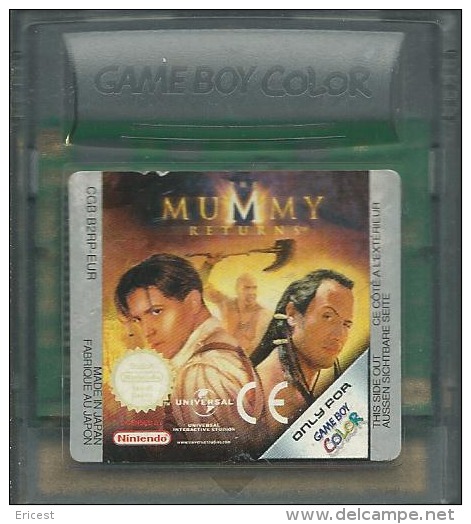 - JEU GAME BOY COLOR THE MUMMY RETURNS (GAME BOY COLOR, GBA) - Game Boy Color