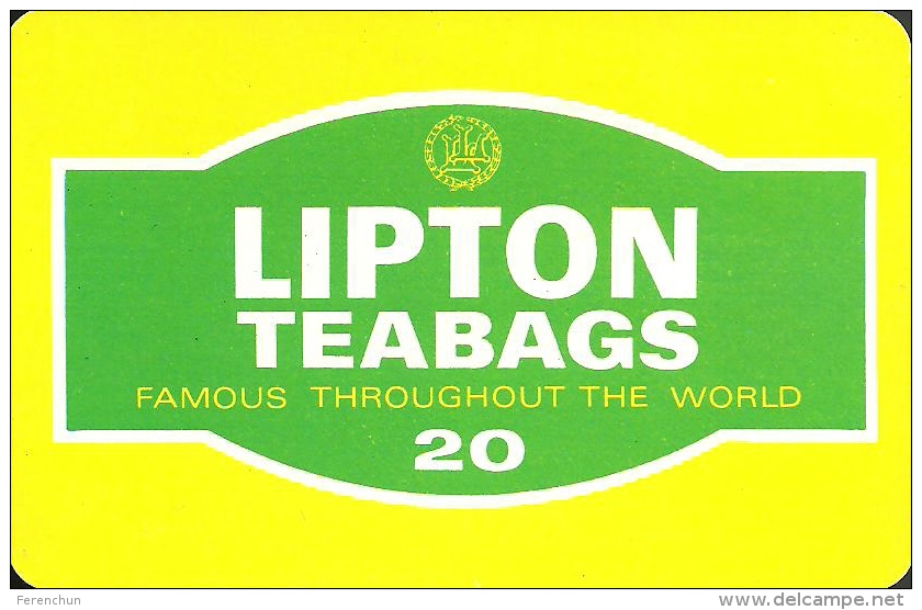 TEA * BEVERAGE * SOFT DRINK * LIPTON TEABAGS * TEA BAG * GYOR * CALENDAR * EVNM Gyor-Vas 1976 * Hungary - Klein Formaat: 1971-80